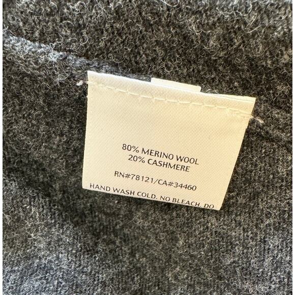 Eileen Fisher Cashmere/Merino Wool Open Ruffle Front Cardigan Size M - Picture 6 of 6